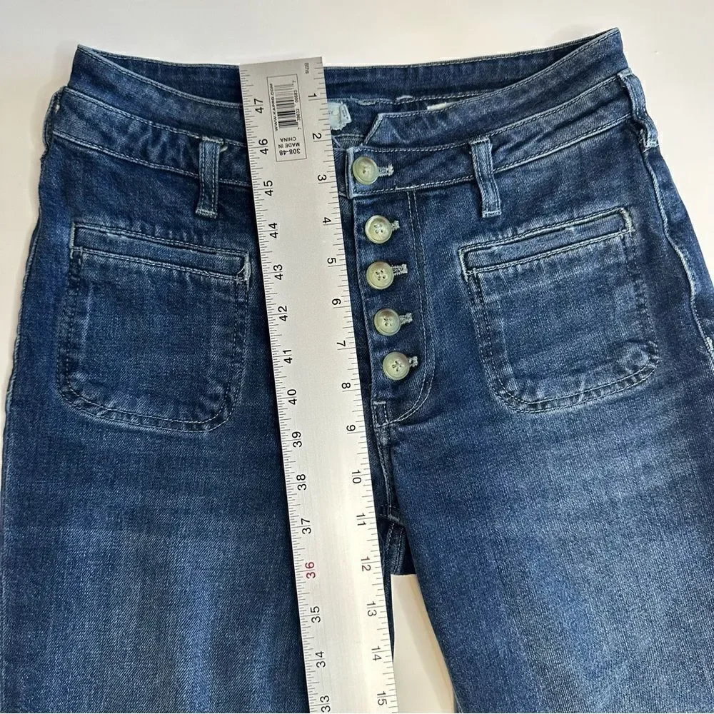 Pilcto & The Letterpress By Anthropologie Sz 25 High Rise Slim  Cropped